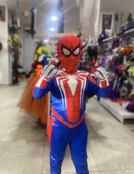 Disfraz de Spiderman comic Araña blanca