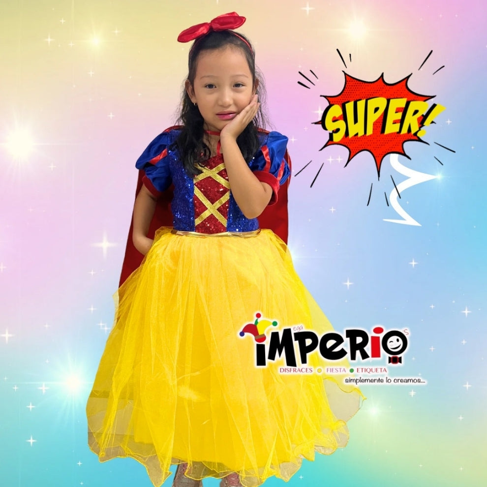 Disfraz infantil de Blancanieves para niña