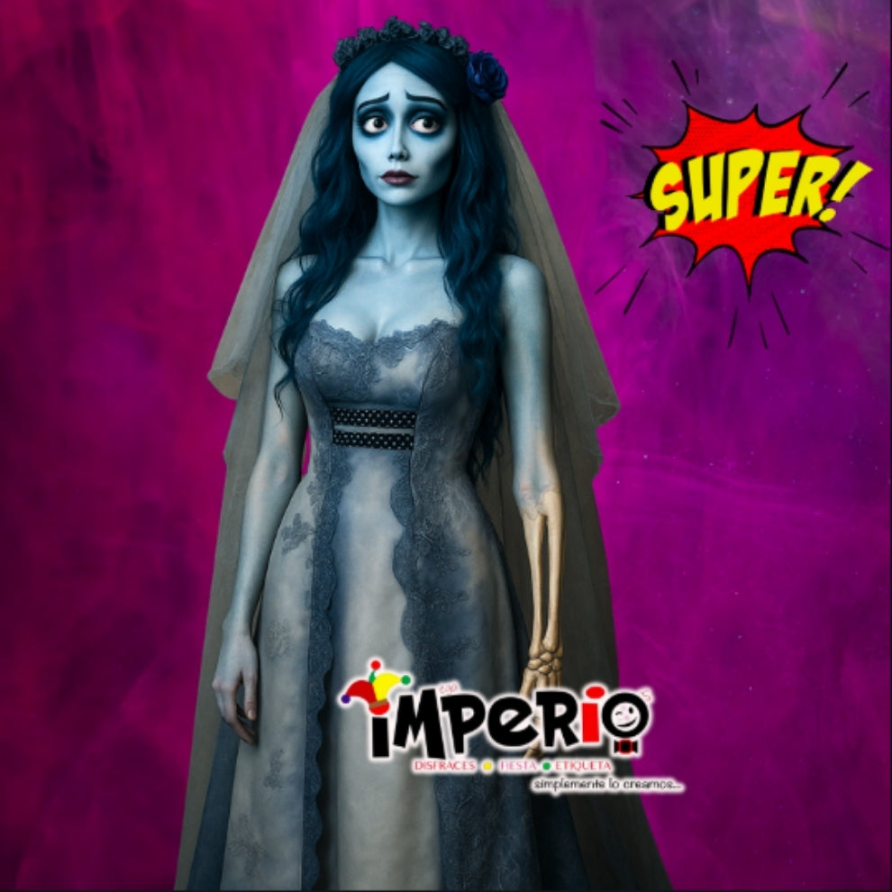 Disfraz de cadáver de la novia para mujer estilo Halloween