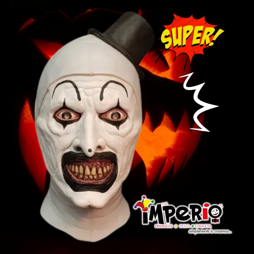 Máscara de payaso Terrifier en látex