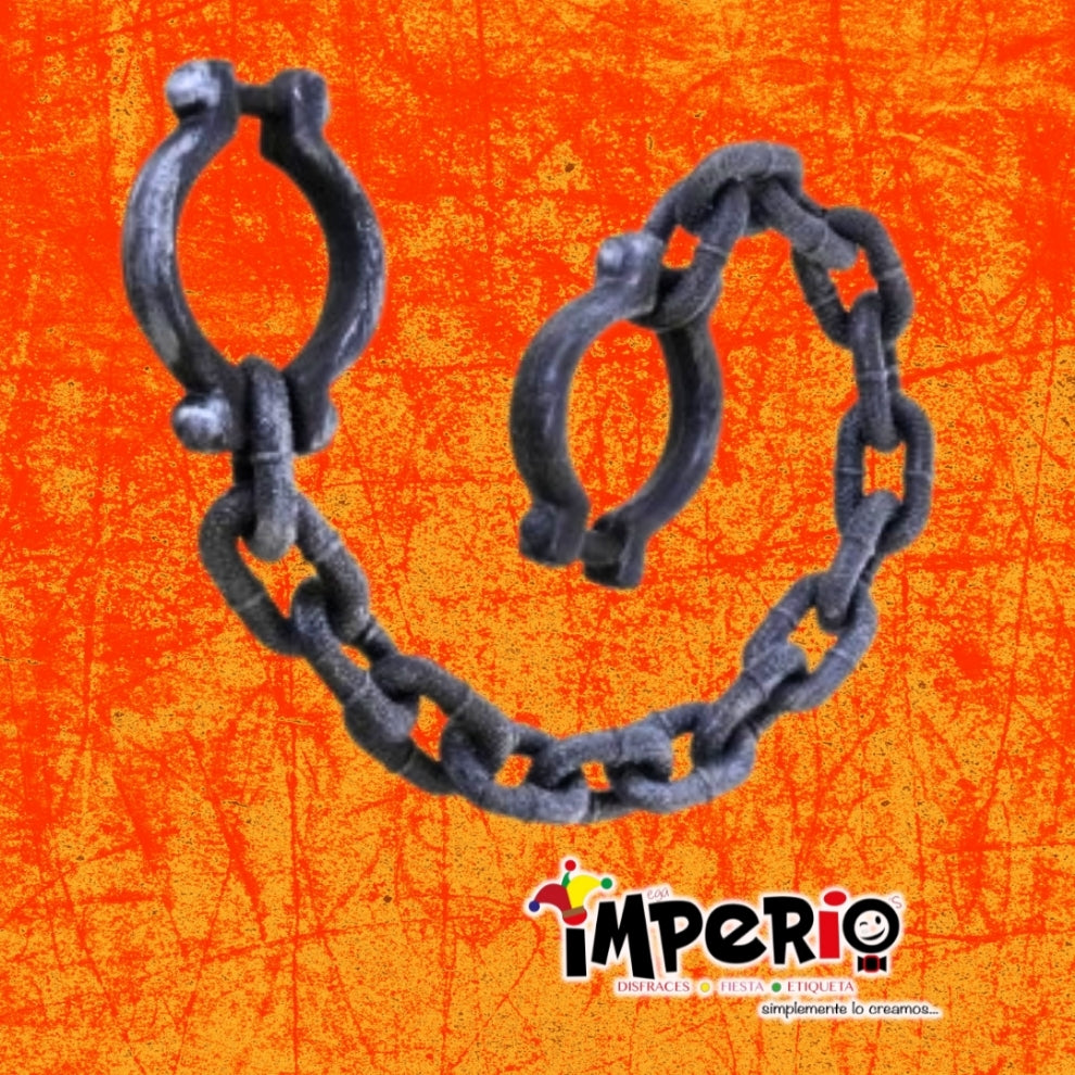 Cadena plástica de preso para disfraz o decoración de Halloween