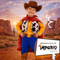 Disfraz infantil de Woody vaquero con poncho