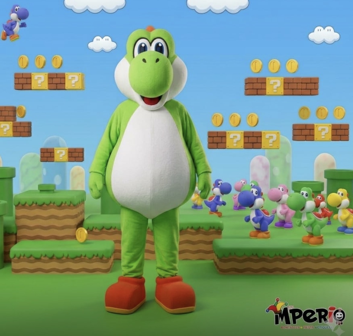 Alquiler de Botarga o Muñecon de Yoshi Mario Galaxy