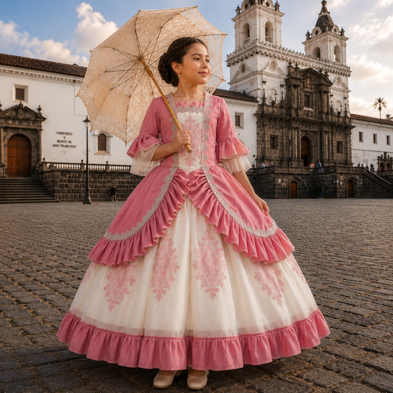 Traje Original Quiteña Bonita Niña