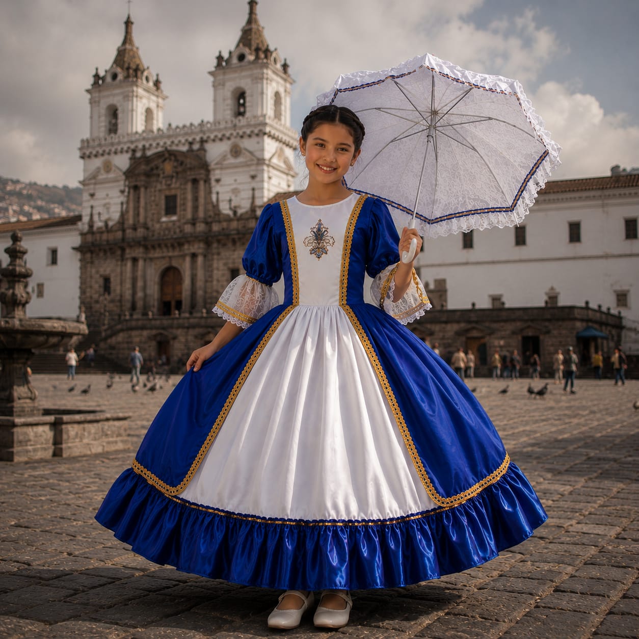 Traje Original Quiteña Bonita Niña