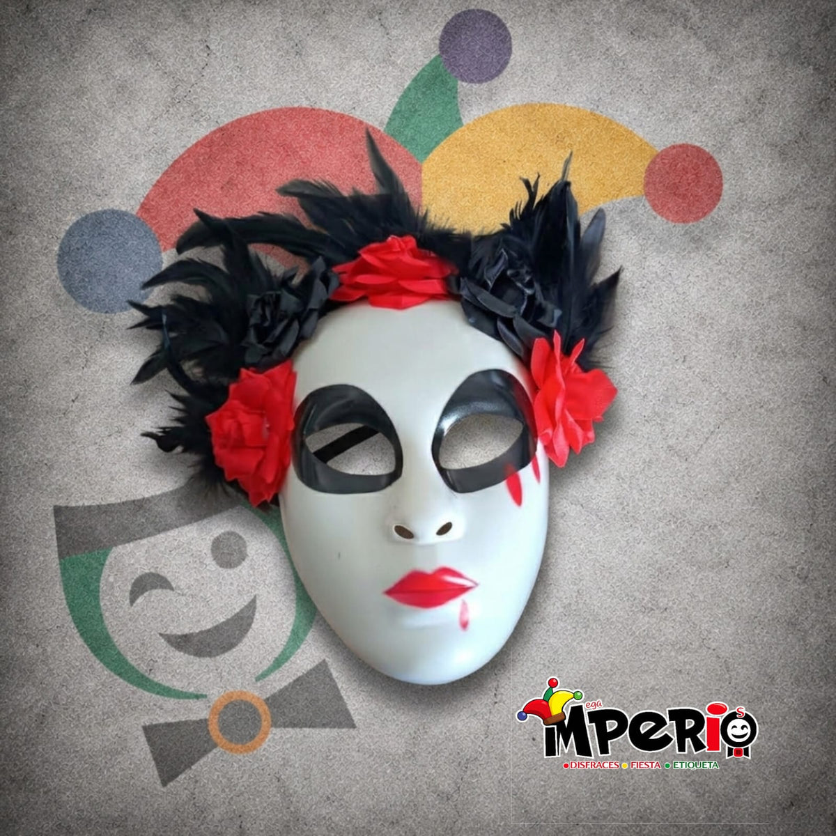 Mascara Catrina Con Pluma