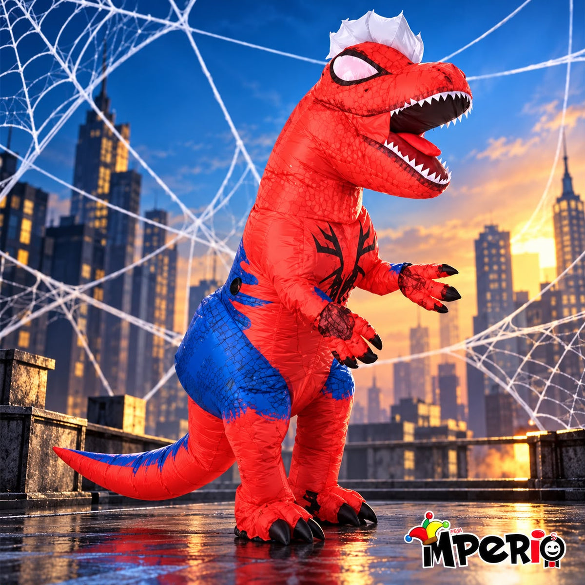 Disfraz Infable de Spiderman Dinosaurio